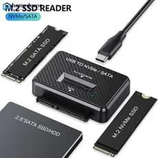 HOMEDECOR M . 2 SSD Leitor NVMe SATA Protocolo Duplo USB 3.1 10Gbps Base De Encaixe Externo Suporta 2230 2242 2280 22110