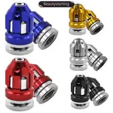 BEAUTYSTARTING 1 Par De Tampas De Válvula De Pneu De Motocicleta De Liga De Alumínio , Automóvel , Anti-Vazamento Para Bicicletas De Carro A4E4