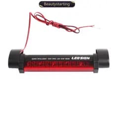 BEAUTYSTARTING 1 Pc Universal Vermelho 14 LED 3a Luz Traseira De Freio De Carro Automático Lâmpada De Parada De Montagem Alta 12V O1U4