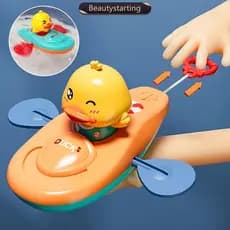 BEAUTYSTARTING Puxar Cordão Pato Banheira Barco Interativo Corda Infantil Atividade Aquática Brinquedos Flutuantes Banho