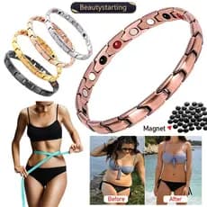 BEAUTYSTARTING Mulheres Terapia Magnética Pulseira Ímã Retro Criativo Perda De Peso De Ajuda Para Dormir R6Z3