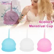 Coletor Menstrual de Silicone contra Vazamento Lateral / Copo Menstrual para Higiene Feminina
