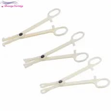 Plástico Descartável Body Piercing Alicate Rodada Aberto Braçadeira Corpo Umbigo Nose Língua Piercing Forcep Ferramenta