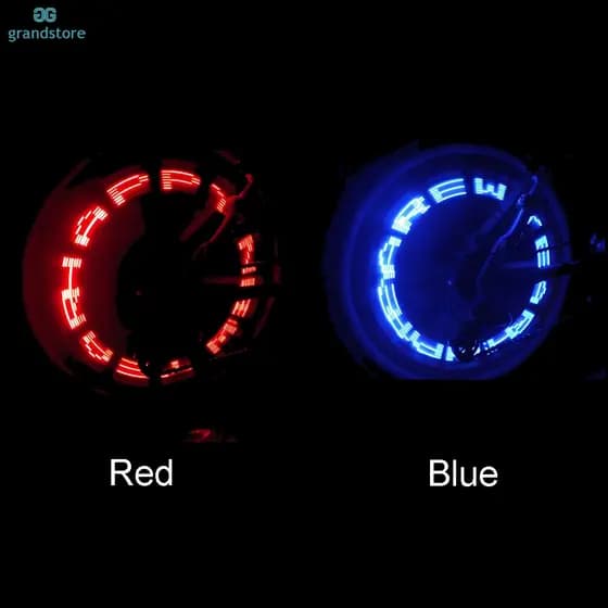 Bicicleta LED Roda Pneu Falou Decorar Luz MTB Válvula Flash Carta Lâmpada De Néon