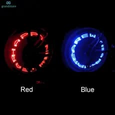 Bicicleta LED Roda Pneu Falou Decorar Luz MTB Válvula Flash Carta Lâmpada De Néon