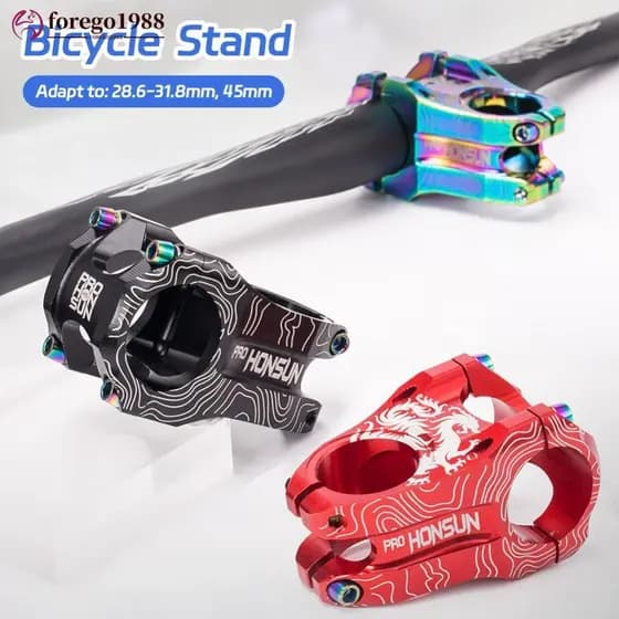 CNC Liga De Alumínio Guiador Curto De Alta Resistência Haste Da Bicicleta Estrada Peças 022 XC AM , 25.4mm , 28.6mm , 31