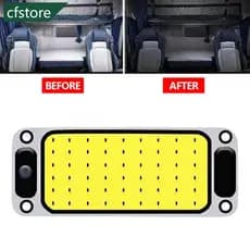 CFSTORE 12-24V 54LED Lâmpada LED COB interior De Caminhão Super Brilhante Branco Frio Para Veículos Com De Leitura De Barco 15cm x 6cm P8W3