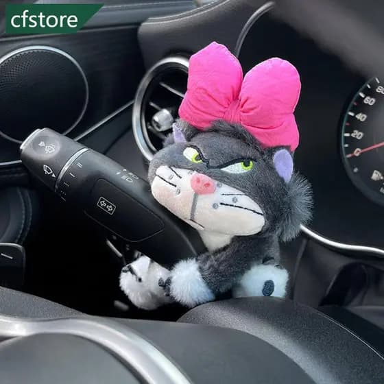 CFSTORE Limpador De Para-Brisa De Carro , Interruptor De Seta , Ornamentos , Decorações , Boneca De Pelúcia , Gato , Ace