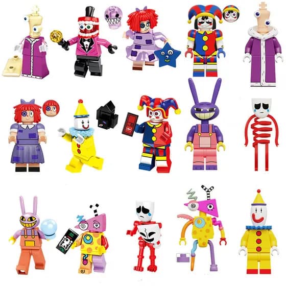 he Amazing Digital Circus Figures Building Blocks Bricks Toys Set Kid Gift