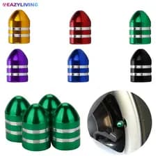 EL 4PCS Universal US Pneus De Alumínio Para Automóveis Tampas De Válvulas Motocicleta Bicicleta