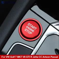 EAZYLIVING Ignição De Do Carro Botão De Parada Motor Anel Decoração Acessórios Para O VW Golf 7 MK7 VII GTI R I4L2
