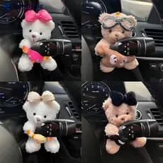 EAZYLIVING Limpador De Para-Brisa De Carro , Interruptor De Seta , Ornamentos , Decorações , Boneca De Pelúcia , Urso ,