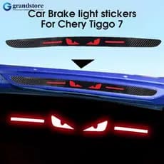 GRANDSTORE Autocolante Luzes De Freio Com Luz Traseira Para Carro Lâmpada Hawkeye Protetor De Fibra De Carbono Capas Acessórios Chery Logo Tiggo 7Pro C2S2