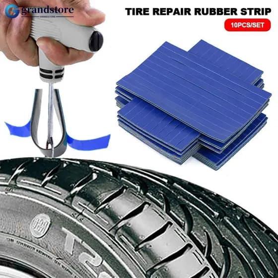 GRANDSTORE 10 Unidades/Conjunto Tira De Borracha Para Reparo De Pneus De Carro , Ferramentas De Punção De Roda De Pneu A