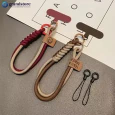 GRANDSTORE Colisão Cor Tecido Caso De Telefone Universal Pendurado Corda Curto Pingente Portátil Anti Queda Versátil Pul
