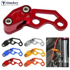 TIMEKEY 1Pc Universal CNC Motocicleta Clipe De Mangueira Freio Modificado Óleo Linha Braçadeira Protetor Liga Alumínio
