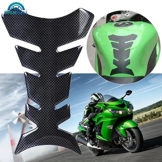 OPENMALL Fibra De Carbono Motocicleta De Corrida Tampa De Gás Combustível Protetora Do Tanque Decalque Adesivo Para Honda CBR 600 F2/F3/F4/F4i RVF VFR CB400 CB1300 A6N6