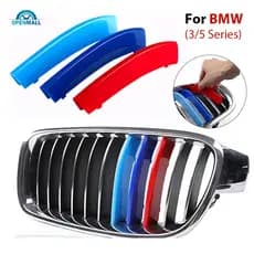 OM 3pcs/Set M Tiras De Aparas Da Grade Dianteira Do Carro De Corrida Para BMW E46 E90 E91 E92 E93 F30 E60 E61 F10 G30 G20 F07 F11 F18 Desempenho
