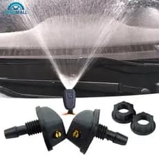 OPENMALL 2 Pçs Ajuste Universal Carro Pára-Brisa Dianteiro Limpador Bico Jato Pulverizador Kits Sprinkler Ventilador De