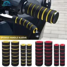 OPENMALL 4 Pçs/Set Universal Motocicleta Bicicleta Guiador Espuma Esponja Aperto Capa Antiderrapante Macio Capas De Frei