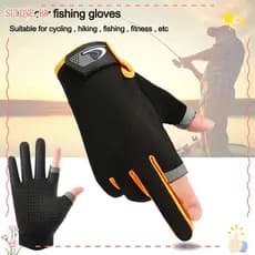 SULOVEDU 1 Par Luvas De Pesca Protetor Solar Equipamento De Ciclismo Confortáveis Para Esportes Ao Ar Livre