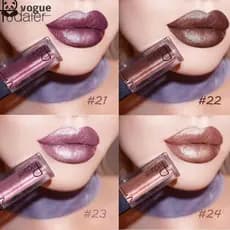 VOGUEEE Batom Lipgloss Venda A Quente Maquiagem Labial Fosca Metálica À Prova D'água