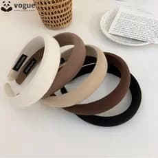VOGUEEE Faixa De Cabelo Acessórios Para Grosso Vintage Esponja Sólida Headwear