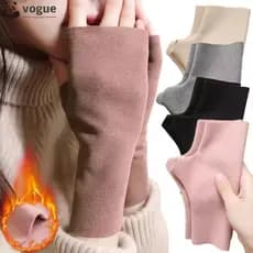 Luvas De Meio Dedo VOGUEEE , Sem Dedos À Prova De Vento Frio Esqui Quentes De Veludo Macio