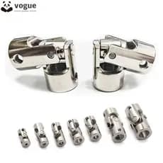 Junta VOGUEEE Cardan , Conector De Motor Prateado 2.3/3/4/5/6/8/10mm , Acoplador De Eixo De Metal Universal