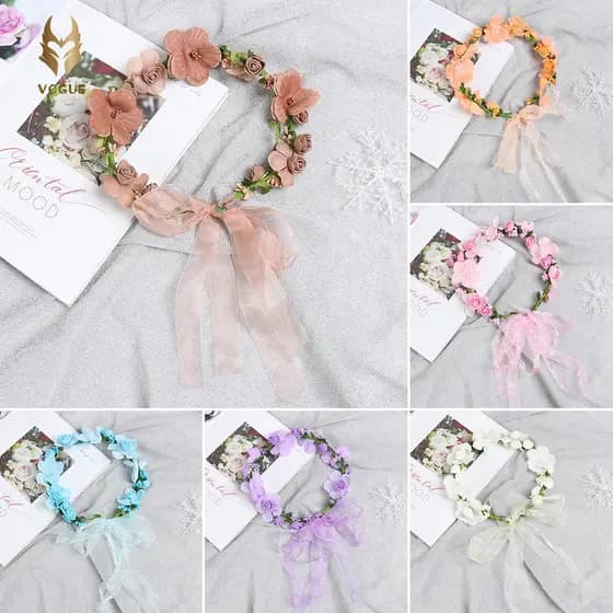VOGUEEE Grinaldas De Cabelo Para Noiva , Acessórios , Guirlanda De Praia Artesanal Casamento