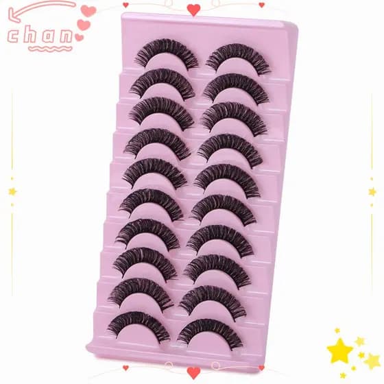 CHANBR Pestanas Falsas Russas De Mink Hair DD Curl