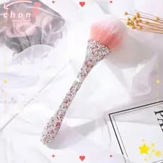 Pincel De Pó Solto CHANBR , Maquiagem Com Cabo De Diamante Alça De Strass De Fibra Artificial , Incrustação