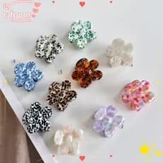 CHANBR 1 Par De Grampo De Cabelo De Flor , Formato Garra De Tamanho Mini , Trançado Policromático