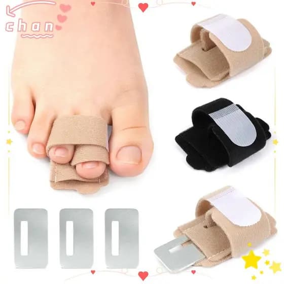 Separador De Dedos CHANBR , Com Placa De Suporte , Talas Ajustáveis , Correção De Dedo Do Pé Em Gel
