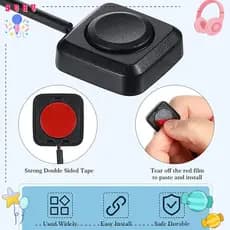 SUHU Mini Interruptor De Botão , Momentâneo DIY De 12V , Suprimentos Para Automóveisv Botões Adesivos Carro