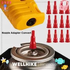 Adaptador De Bico SUHU 10pcs , Cassete De Conversão Universal De Plástico , Tanque Reutilizável Vermelho Em Spray De Inf