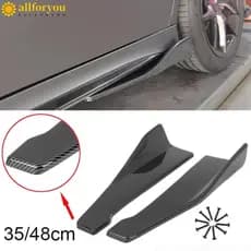 ALLFORYOU1 Spoiler Traseiro Do Para-Choque Carro , Divisor De Fibra De Carbono , Barras De Da Saia Lateral ABS