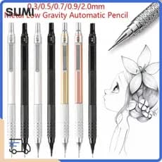 Lápis Automático LUCKY-SUMI , Mecânico De Baixa Gravidade De Papelaria Propulsor De Metal