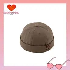 Chapéu Infantil Sem Aba MOILYBR , Boné De Sol Para Bebê Com Cordão Ajustável De Cor Sólida Melão E Urso De Algodão
