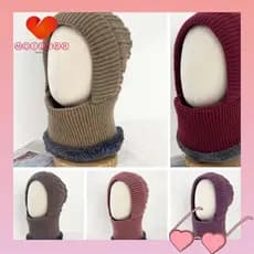 Boné De Pescoço Com Capuz MOILYBR , Chapéu Balaclava Aquecedor Elástico De Capacete Térmico De Cor Sólida À Prova De Ven