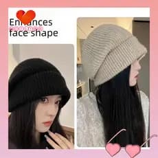 Gorro MOILYBR , Chapéu De Inverno À Prova De Vento De Cabeça Grande Proteção De Ouvido Quente Frio De Cor Sólida Para Mu