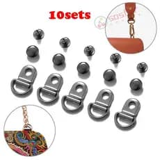 SOSFER 10 Jogos/Lote D Anel Fivela Botas De Alta Qualidade Gancho Acessórios De Escalada DIY Artesanato Bolsas Clipes