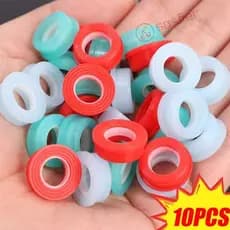 SOSFER 10pcs Junta De Vedação De Vazamento De Torneira , Cinto De Matéria-Prima De Isolamento De Silicone , Anel Anti-En