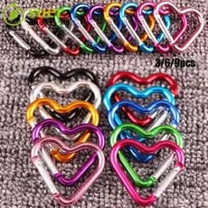 SUER1YE 3/6/9pcs Clipe Para Chaveiro 10 Cores Acessórios De Escalada Kit De Viagem Gancho