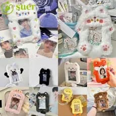 SUER1YE Photocard , Urso/Coelho/Frango Porta-Cartão Fotográfico Fofo , Manga Multifuncional Para Cartões De Pelúcia De D
