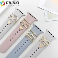 Anel Decorativo De Pulseira CHINK , Decoração De Metal De Diamante , Ornamento De Amuletos De Moda Para Relógio