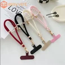 Cordão Para Celular MAYVET , Alças De Pulso Anti-Perda De Nylon De Metal , Alça Ajustável Universal Telefone
