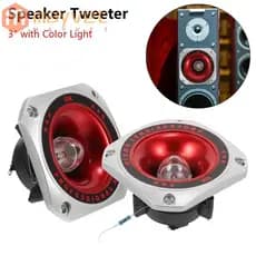 MAYVET 1/2 Unidades Tweeters Piezo , Tweeter De Alto-Falante De Buzina De 3 " , Com Luz Colorida Campainha Piezoelétrico