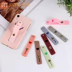 Mayshow Suporte De Celular Universal Criativo Em Silicone Com Cor Pastel / Anel De Dedo