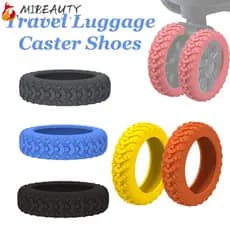 MIBEAUTY 8 Pçs/Set Sapatos Rodízio De Bagagem De Viagem , Silicone Reduz Roda Desgaste Mala Rodas Capa De Proteção